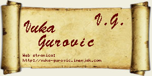 Vuka Gurović vizit kartica